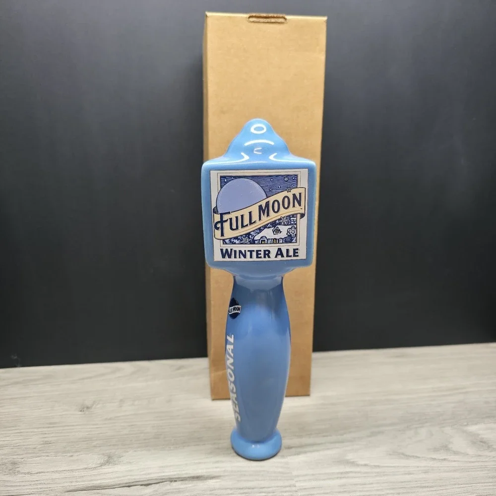 Blue Moon Full Moon Winter Ale Seasonal Porcelain Beer Tap Handle 10